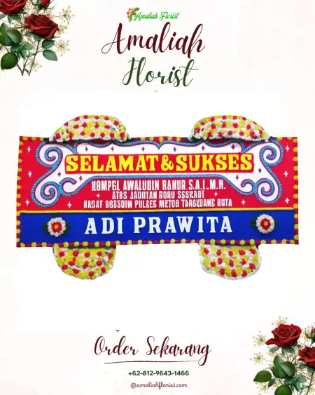 Papan Bunga Ucapan Selamat Kikim Tengah