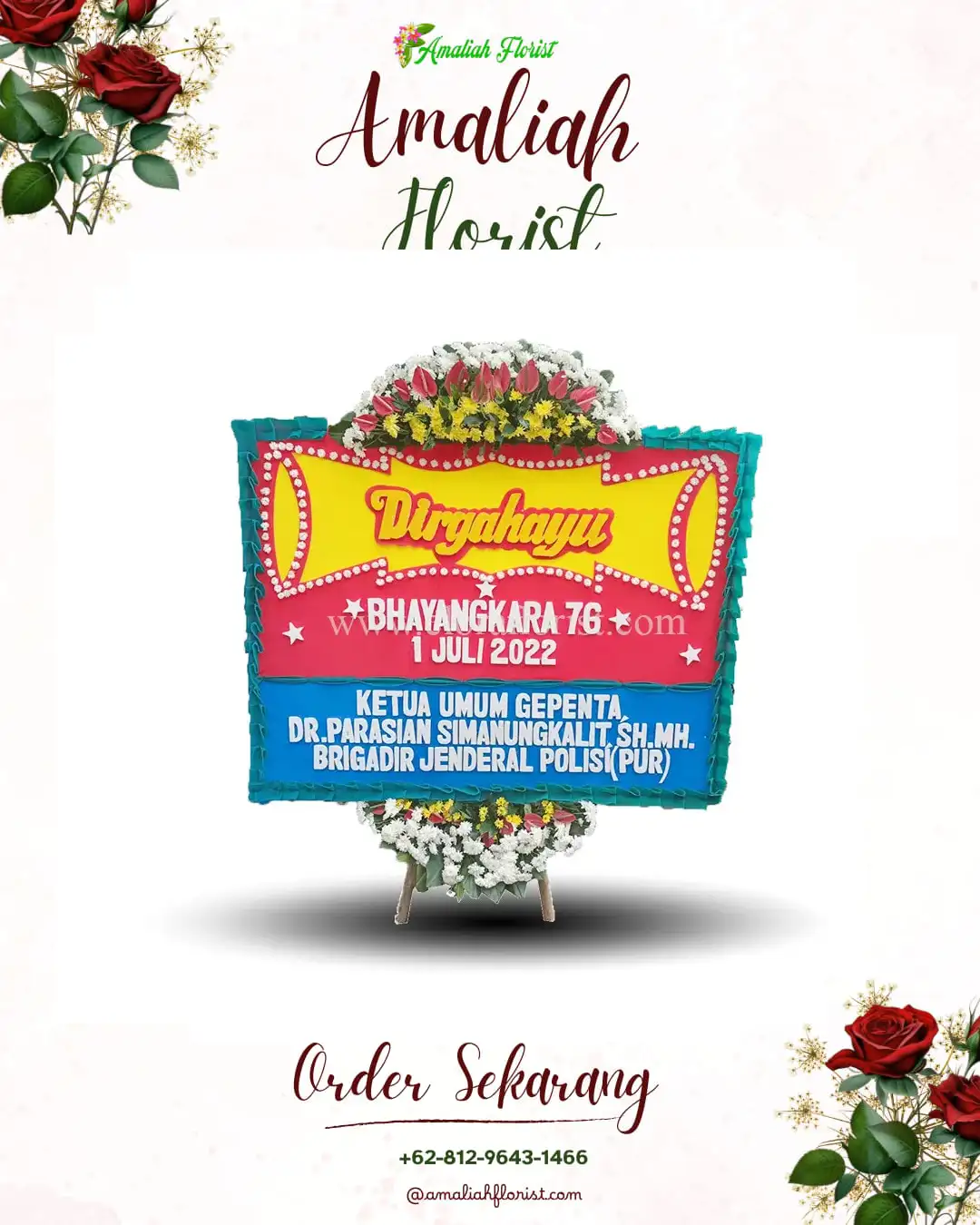 Papan Bunga HUT Ulang Tahun Kikim Tengah